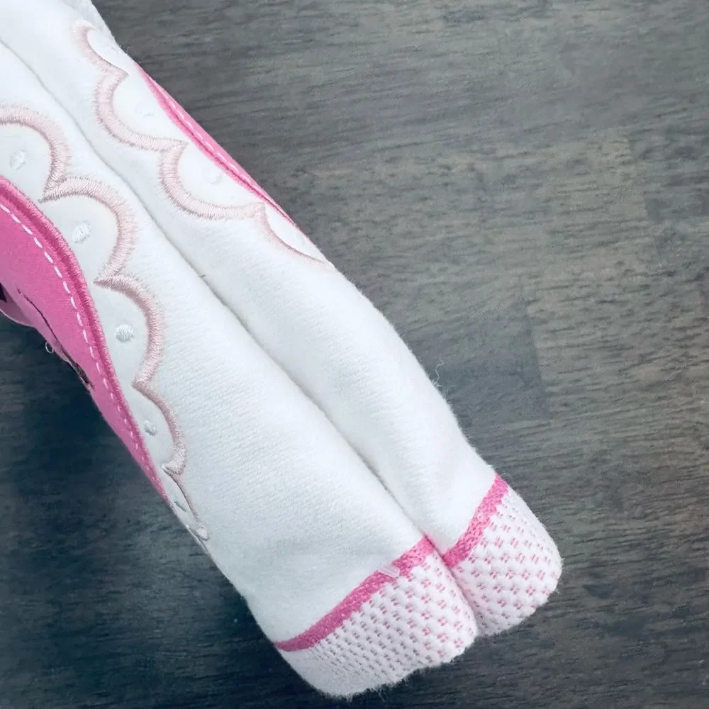 Pink Valentine Dachshund Dog Heart Embroidered Hand Towels Set